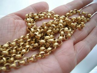 Rare Antique Georgian Pinchbeck Gold Gilt Chain Circa 1780 Victorian Necklace
