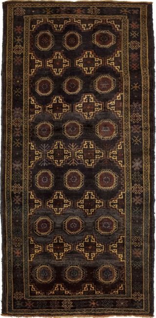 Handmade Semi Antique Tribal 4x9 Balouch Oriental Area Rug Home Decor Carpet