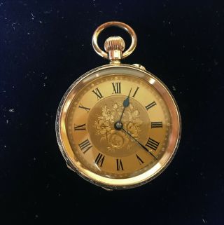 Antique 14ct Gold Pocket Watch Swiss