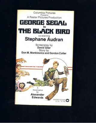 Vintage Movie Tie - In The Black Bird Sam Spade Jr.  Comedy George Segal Fn