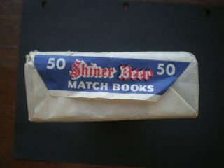 Vintage Shiner Beer Texas Special Spoetzl Brewery Matchbooks - Box of 50 3