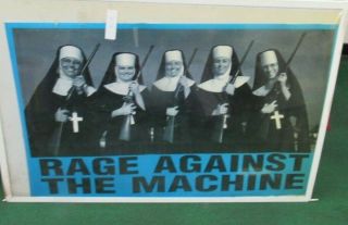 Rage Against The Machine Poster 1997 Rare Vintage Collectible Oop Live