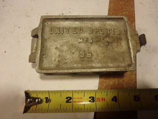 Ppp - Vintage Fishing Weight Mold United Sports - 38 No Handle