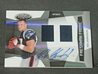 Rob Gronkowski 2010 Certified Autograph Rookie Jersey (99/699) Patriots Tampa Rc