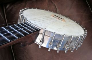 Vintage 5 String Banjo Open Back Antique Frailing Clawhammer 1900? Old Time