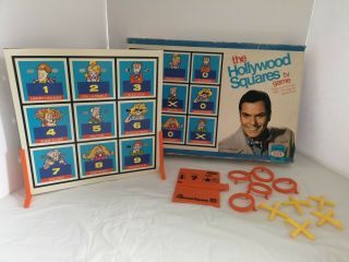 Vintage The Hollywood Squares Tv Game Show Board Game Ideal 1974 Complete
