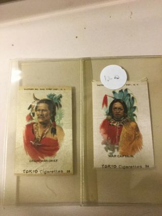 Tokio Cigaretes Native American Indian Advertising Silk