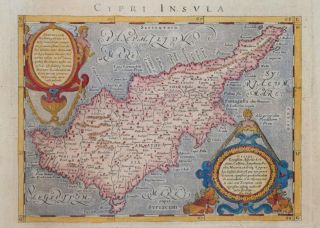 Cyprus - Cypri Insvla.  By Magini 1620.
