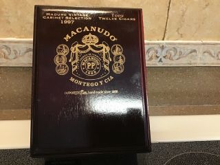 Macanudo Montego Y Cia Wood Cigar Box Maduro Vintage Cabinet Selection Toro