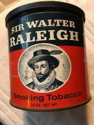 Sir Walter Raleigh Smoking Tobacco 14 Oz Tin