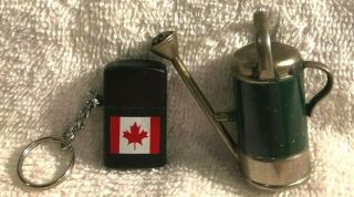 Vintage Cigarette Lighter Antique Watering Can Tobacco With Mini Lighter