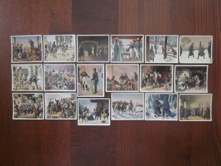 18 German Cigarette Cards Of The Napoleonic Wars (1806 - 15),  Issued In 1934,  1/2