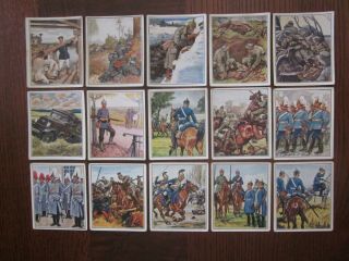 15 German Cigarette Cards Of The Imperial German Army,  Issued 1934,  2/3