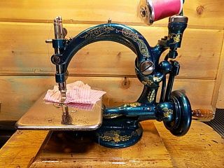 Antique Hand Crank Willcox Gibbs Clone Sewing Machine.  Restored