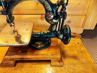 Antique Hand Crank Willcox Gibbs Clone sewing machine.  RESTORED 3