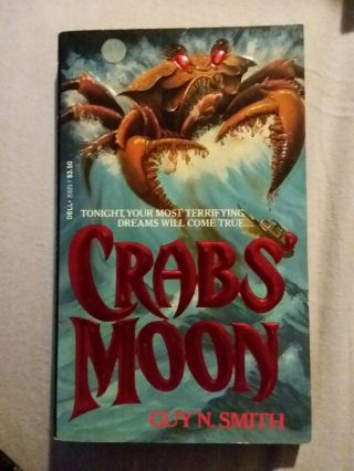 Crabs Moon Guy N.  Smith Vintage Horror Paperback Dell 1988