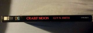 CRABS MOON Guy N.  Smith Vintage Horror Paperback Dell 1988 3
