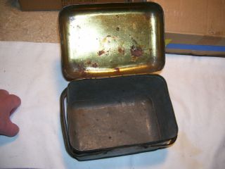 Antique Vintage Union Leader Cut Plug Lunch Box Tobacco Tin 3