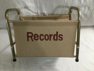 Vintage Record Album Stand - Storage Vinyl Lp