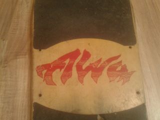 Vintage ALVA Chris Cook Design Skateboard Deck - Natural/Green/Purple 3