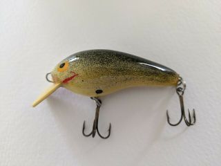 Vintage Fred C Young Big O " Mr Fred " Hand Carved Fishing Lure