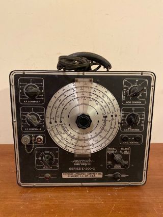 Vintage Precision Apparatus Company Signal Generator Series E - 200 - C -