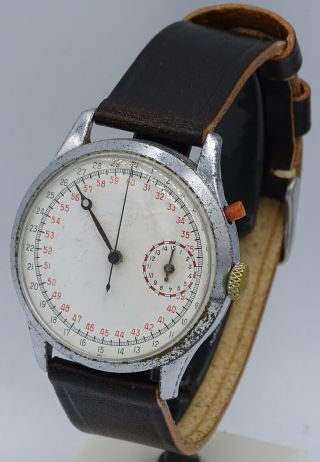 V.  Rare Vintage oversize military Lemania Stopwatch Chronograph cal.  15CH (33.  3) 2