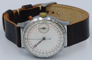 V.  Rare Vintage oversize military Lemania Stopwatch Chronograph cal.  15CH (33.  3) 3