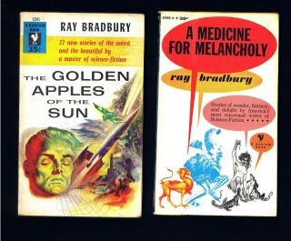 Vintage Ray Bradbury Golden Apples Of The Sun 1 Both 1st Bantams Ex Cond