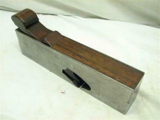 Antique 1 - 1/2 " Rabbet Rosewood Infill Plane Wood Tool H.  C.  Hunt Addis Iron