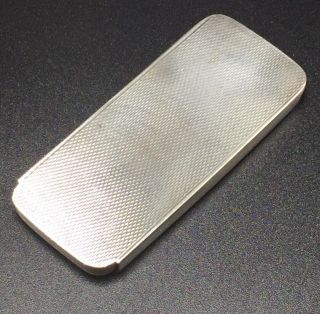 Tiffany & Co Italy Vintage Sterling Silver Long Slide Pill Box 2