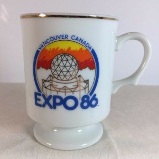 Vintage Expo 86 World Fair Vancouver Canada Coffee Mug Tea Cup