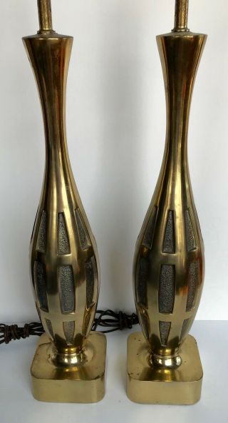 Vintage Brass Lamps Westwood Laurel Mid Century Modern