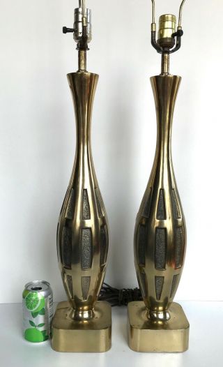 Vintage Brass Lamps Westwood Laurel Mid Century Modern 3