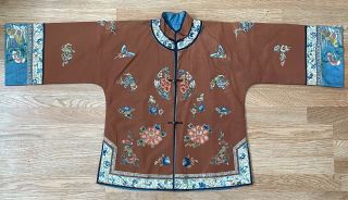 Antique Chinese Silk Embroidered Jacket