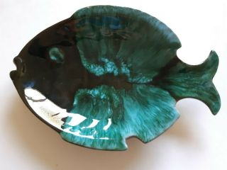 Vintage Fish Ashtray Blue Mountain Pottery Canada Large