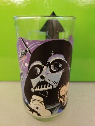 Star Wars 1977 Darth Vader Burger King Glass Cup Tumbler Coca Cola Vintage