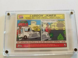 2003 Lebron James Rookie Topps Bazooka Joe Comic Strip Card 15 Needs Psa