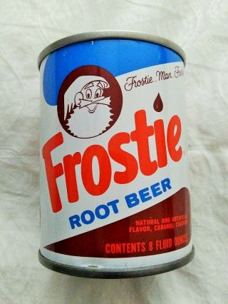 Vintage 8oz Frostie Root Beer Straight Steel Pull Tab Soda Pop Can Dothan Al
