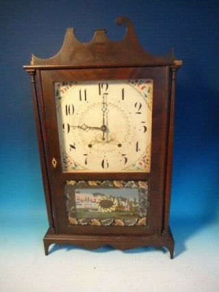 Antique Seth Thomas Pillar & Scroll Clock Or Restoration