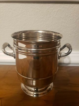Christofle France " Sully " Silver Plated Champagne Wine Bottle Ice Bucket Cooler