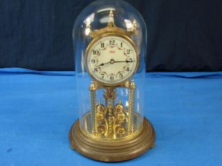 Vintage Kundo 400 Day Anniversary Domed Clock For Parts/repair