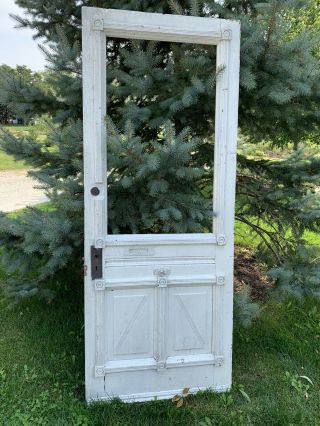 Antique Vintage Victorian Wood Door