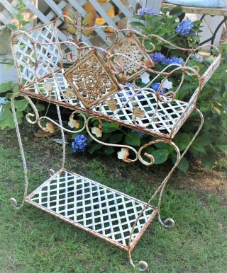 Early 20th Century French Iron And Zinc Pot Plant Stand
