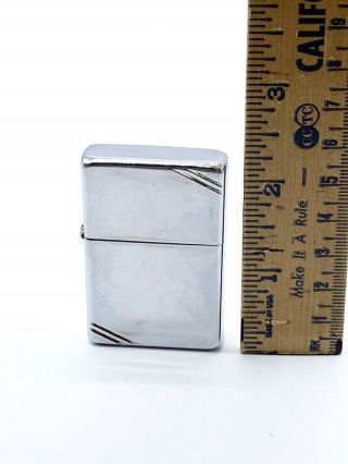 2003 Zippo Cigarette Lighter Etched Decorative Silver Case