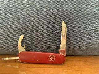 Victorinox Swiss Army Climber Red Officer Suisse Pocket Knife Multi - Tool Vintage