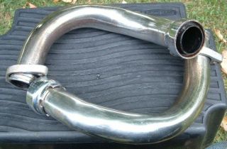 Vintage Yamaha Rd350 Right And Left Head Pipes To Attach Cylinders To Mufflers