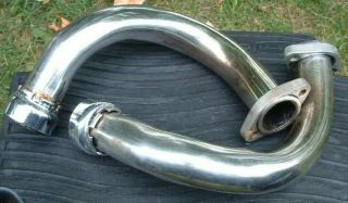 VINTAGE YAMAHA RD350 RIGHT AND LEFT HEAD PIPES TO ATTACH CYLINDERS TO MUFFLERS 2