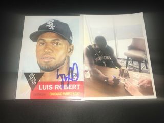 Luis Robert Chicago White Sox Autographed Signed 2020 Topps Living Set 2