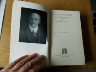 Vintage Boxing Book All In The Game Norman Clark Methuen 1935 2